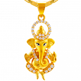 Buy 22 KT Ganesha Gold Pendant GPN1522 