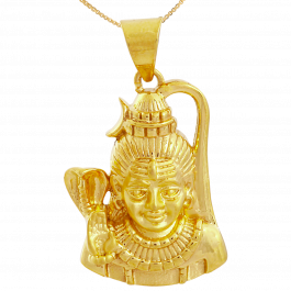 Buy Devine Lord Shiva Gold Pendant 