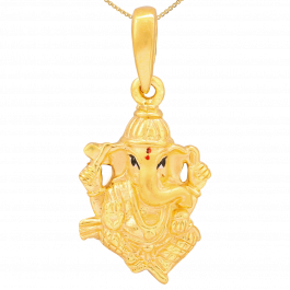 Glorious Ganesha Gold Pendant | GRT Oriana