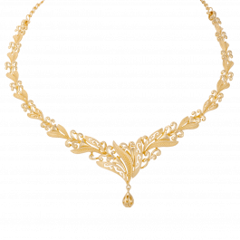 Sophisticated Stunning Floral Gold Necklaces