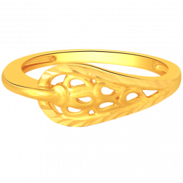 Charming Leaf Gold Ring