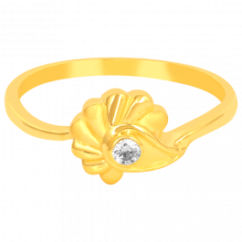 22KT Gold Pretty cutesy Leaf Ring