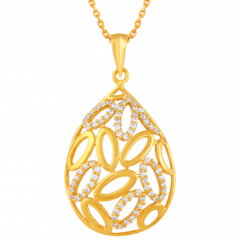 Latest Collection with Sparkling Stone Gold Pendant