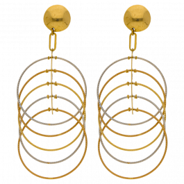 Outfit Charms Style Gold Earrings