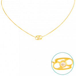 Stylish Slim Type Gold Necklace