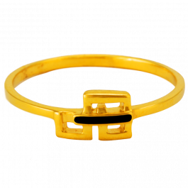 Stylish Music Symbol Gold Ring