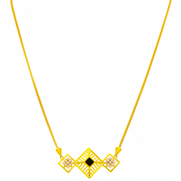 Triple Square Gold Necklace