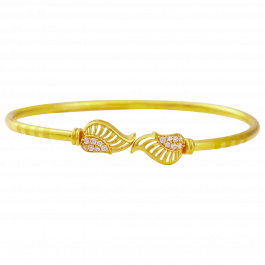 Divine Open Type Twin Leaf Gold Bracelets | 135A786386