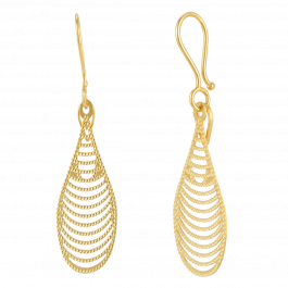 Fantastic Layer Design Gold Earrings