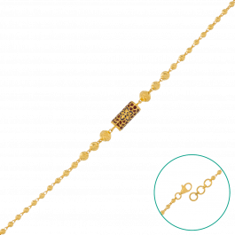 Beautiful Floral Enamel Coated Beads Gold Bracelets