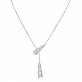 Modern Conical Rose Gold Necklaces