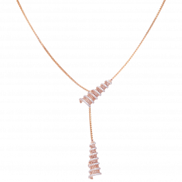 Fascinating Spiral Tower Rose Gold Necklaces
