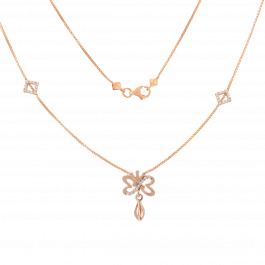 Queenly Butterfly Rose Gold Necklaces