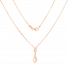 Fascinating Tie Model Rose Gold Necklaces