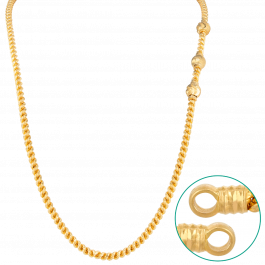 Classic Triple Beaded Twisted Gold Chains