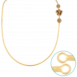 Divine Godess Shri Lakshmi Design Beaded Gold Chains