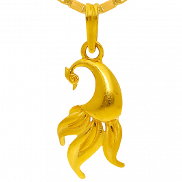 Unique Style Peacock Gold Pendant