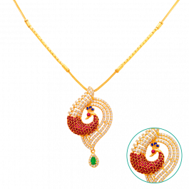 Magic Mayuyri Peacock Gold Necklace