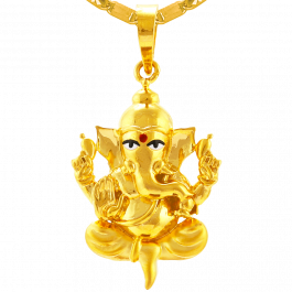 22 KT Ganesha Gold Pendant GPN1583