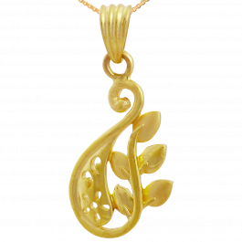 Desire Stylish Leaf Gold Pendant