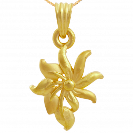 Devine Stylish Leaf Gold Pendant