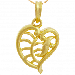Endearing Stylish Heart Gold Pendant