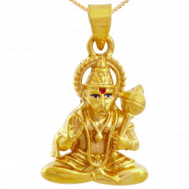 Devine Mahaveer Hanuman Gold Pendant