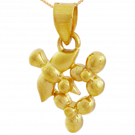 Luxurious Floral Beads Gold Pendant