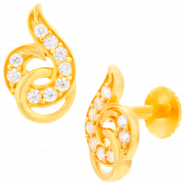 Elegant Infinity Loop Gold Earrings