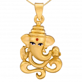 Divine Ganesha Gold Pendant
