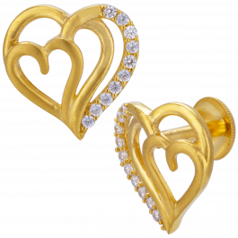 Royal Trinity Gold Earrings