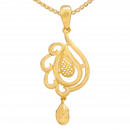 Appealing Paisley Floral Gold Pendants | 17B285286