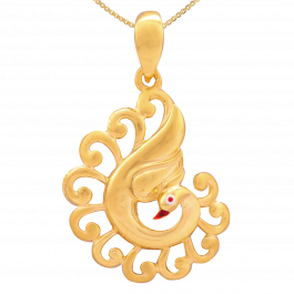 Beautiful Peacock Gold Pendants | 17B285290