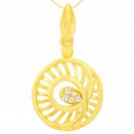 Royal Infinity Spiral Gold Pendants
