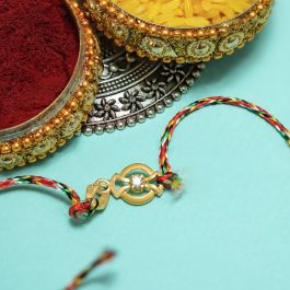 Fascinating Sleek Gold Pendants And Rakhi