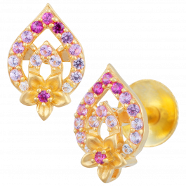 Fantastic Floral Gold Earrings