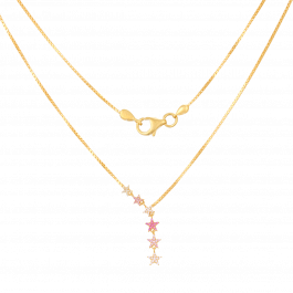 Magical Sparkling Stars Gold Necklaces