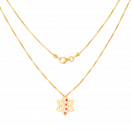 Quirky Floral Gold Necklaces