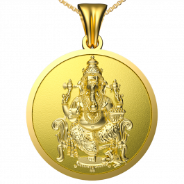 Lord Ganesha Gold Pendant 17B311799