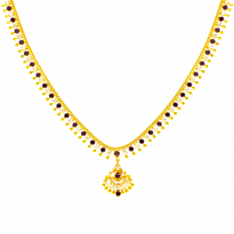 Beautiful Prince Design and Dual Stone Gold Necklace