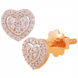 Valentines Day Gifts Magical Heartin Diamond Earrings