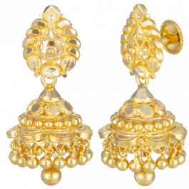 Glam Beauty Jhumka Gold Earrings