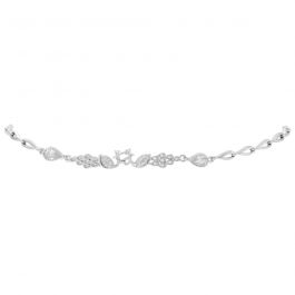 Stylish Peacock Silver Anklet