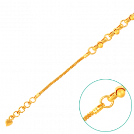 Gorgeous Geometrical Design Link Gold Bracelet