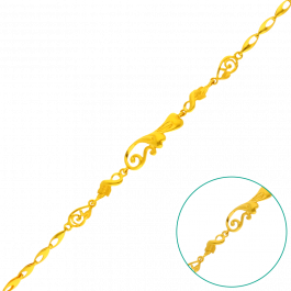 Fancy Spiral Design with Latest Model Link Gold Bracelets