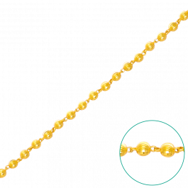 Enchanting Shiny Balls Link Gold Bracelet