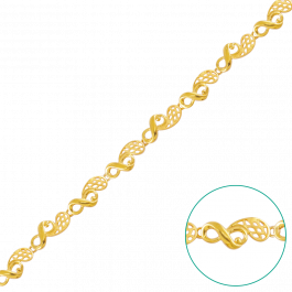 Stylish Infinity Gold Bracelet