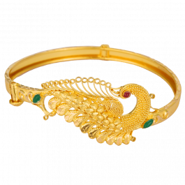 Beautiful Peacock Design Gold Bracelet