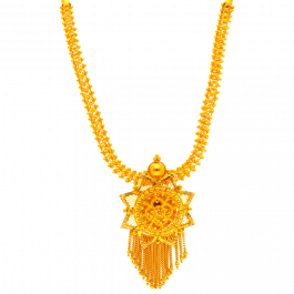 Star Pendant with Hanging Rope Gold Necklace