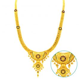 Beautiful Floral Shaped Gold Haaram